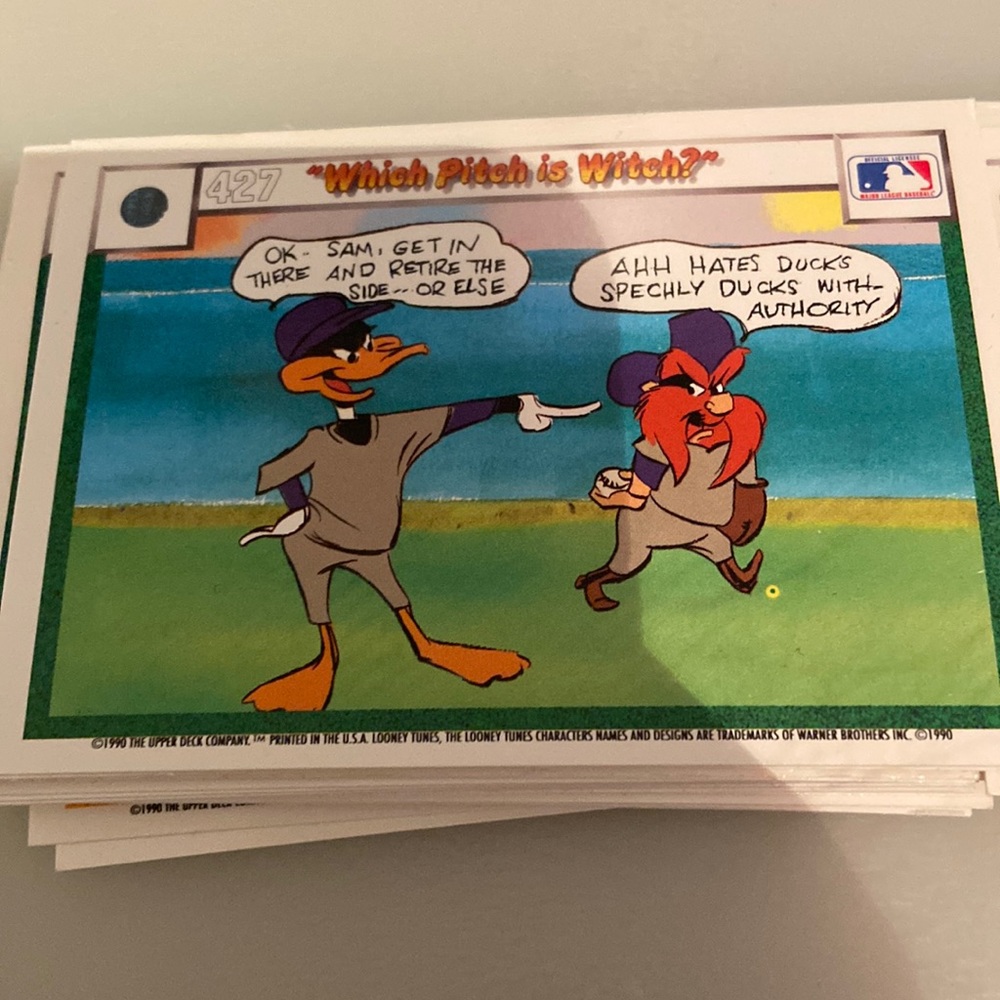 Vintage Baseball looney tunes Card !!